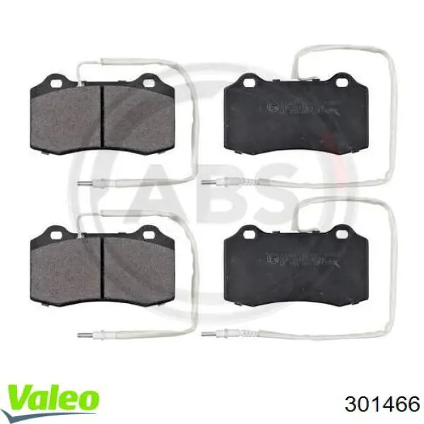 301466 VALEO Передні гальмівні колодки