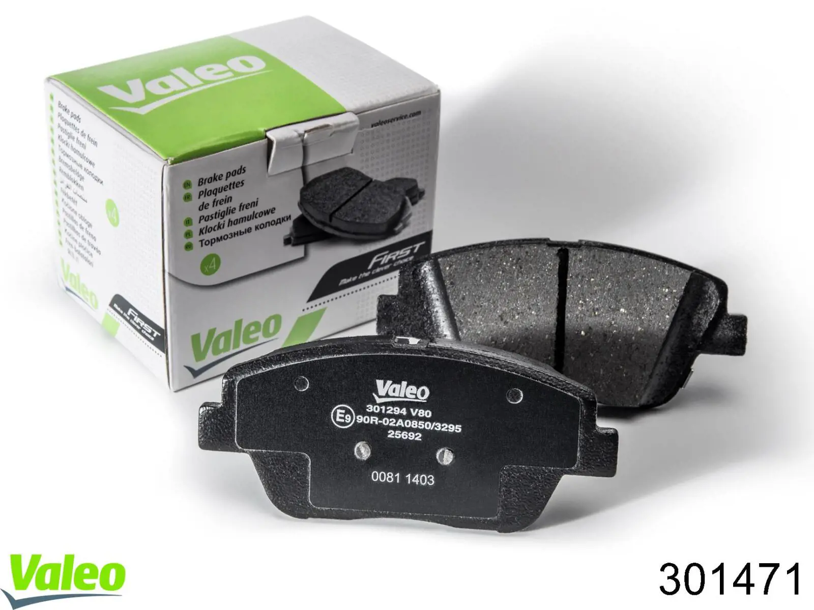 Передні тормозні колодки 301471 VALEO