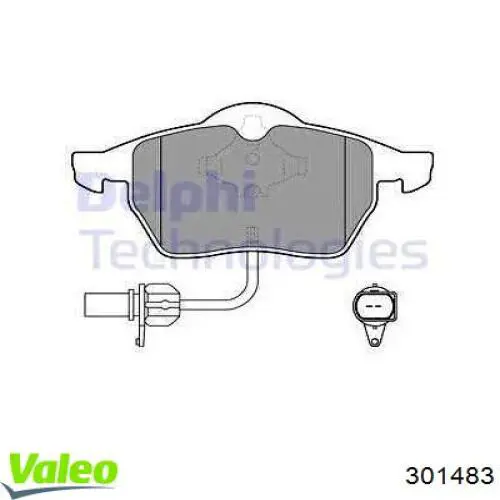 Передні тормозні колодки 301483 VALEO