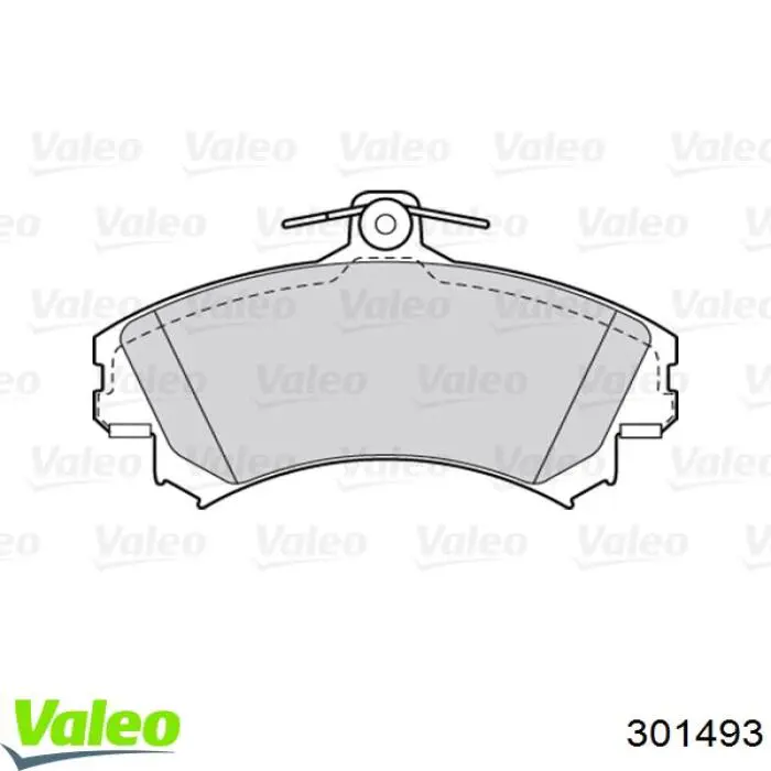 301493 VALEO колодки гальмівні передні, дискові