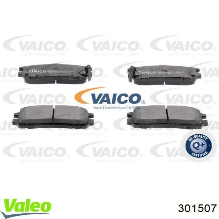 301507 VALEO Колодки гальмівні задні, дискові