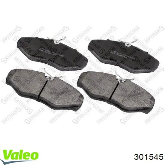 Гальмівні колодки VALEO 301545 ціна, від 1020.91 UAH