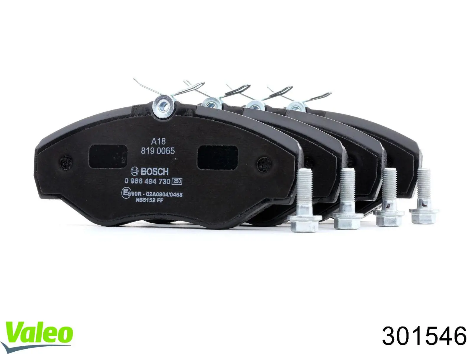 Задні дискові колодки VALEO 301546