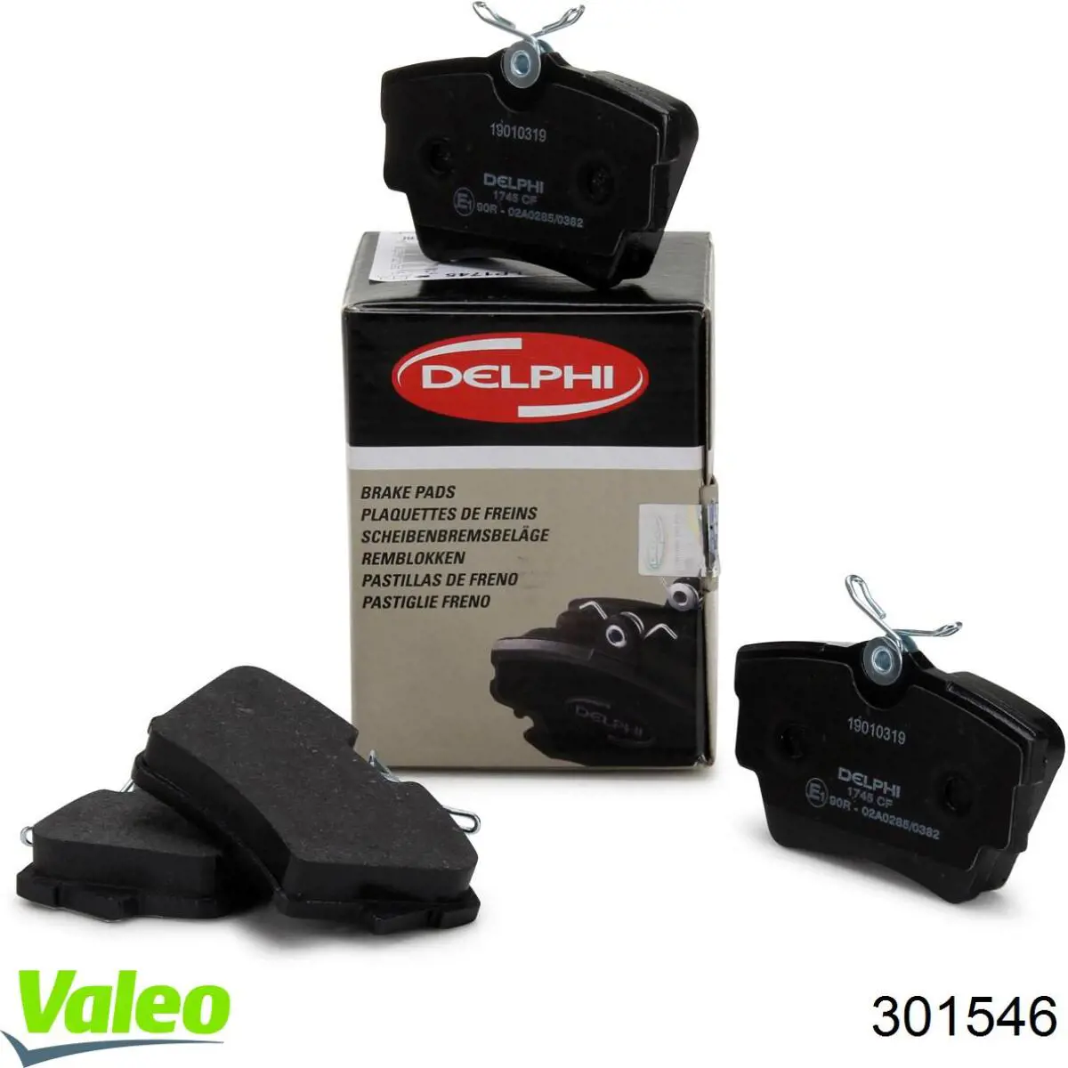 Задні гальмівні колодки 301546 VALEO