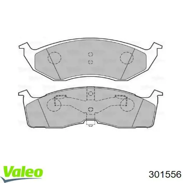 Гальмівні колодки VALEO 301556 ціна, від 26.43 USD