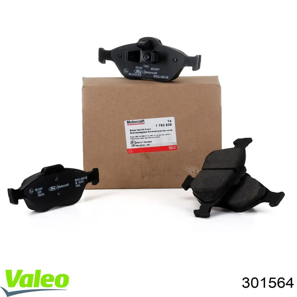 Купити 301564 VALEO Колодки гальмівні передні, дискові
