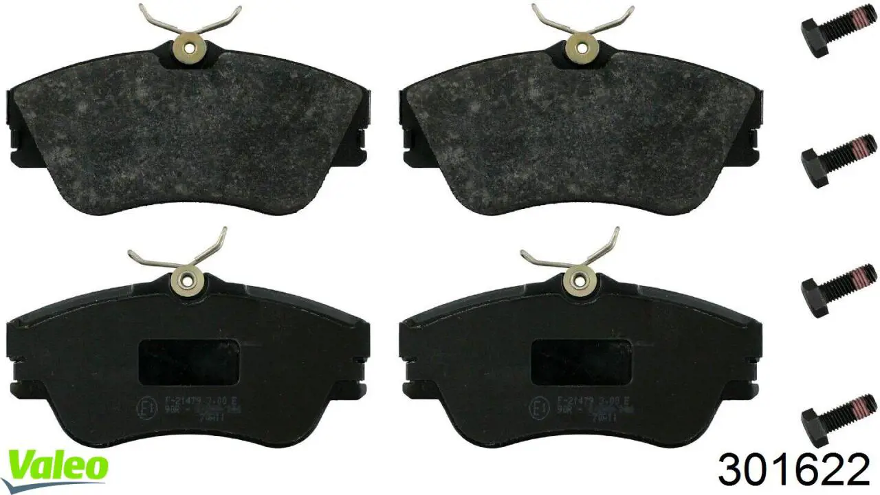 Гальмівні колодки VALEO 301622 ціна, від 20.56 USD