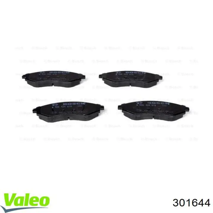 Гальмівні колодки VALEO 301644 ціна, від 14.09 USD