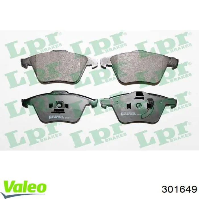 Тормозні колодки VALEO 301649