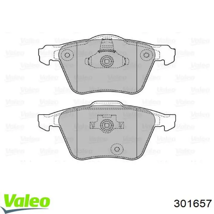 Гальмівні колодки VALEO 301657 ціна, від 36.41 USD