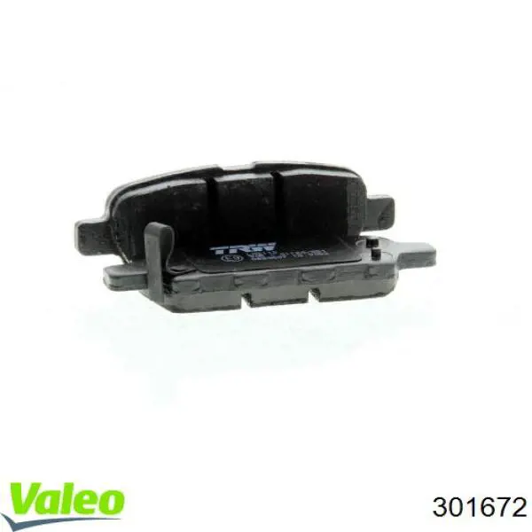 Задні дискові колодки VALEO 301672
