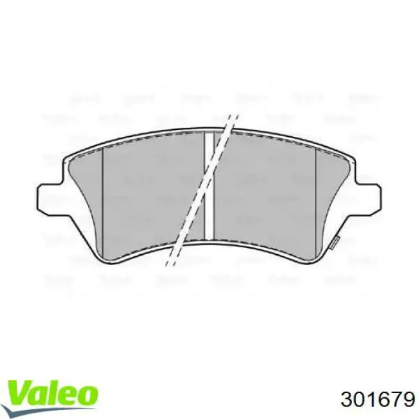 Гальмівні колодки VALEO 301679 ціна, від 21.76 USD