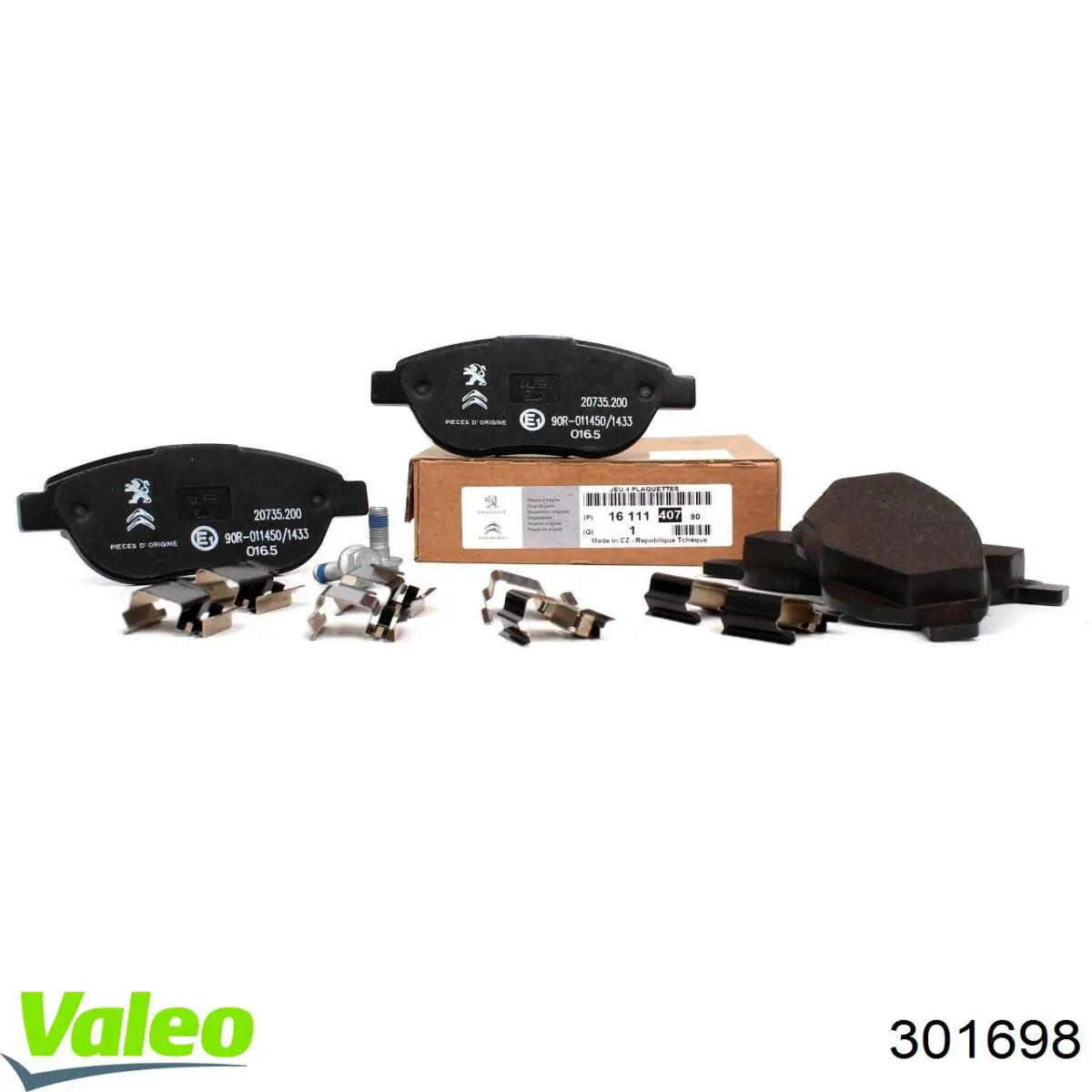 Гальмівні колодки VALEO 301698 ціна, від 21.22 USD