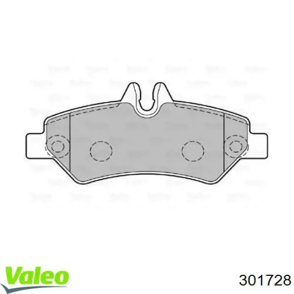 Купити 301728 VALEO Задні колодки