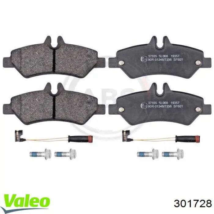 Задні гальмівні колодки 301728 VALEO