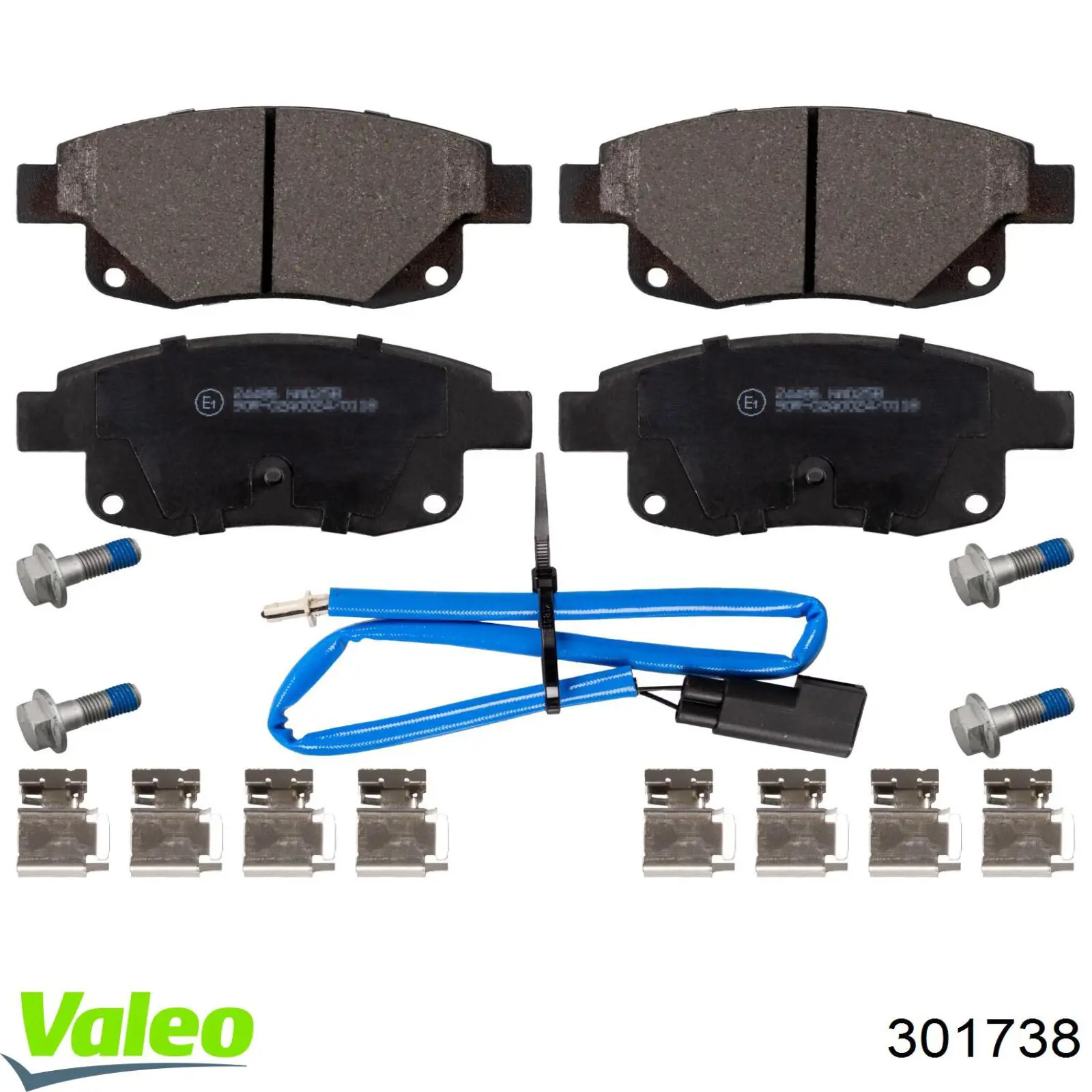 Купити 301738 VALEO Задні колодки