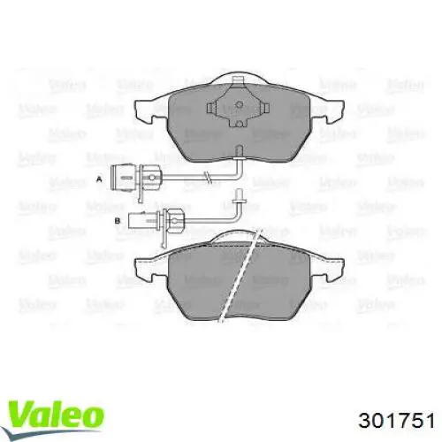 Тормозні колодки VALEO 301751