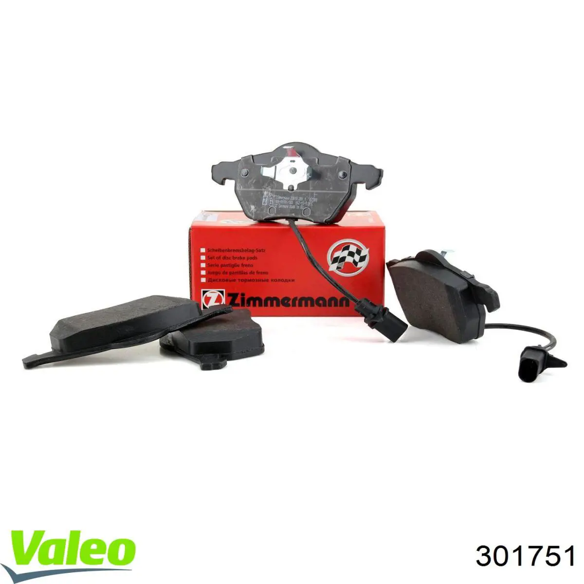 Передні тормозні колодки 301751 VALEO