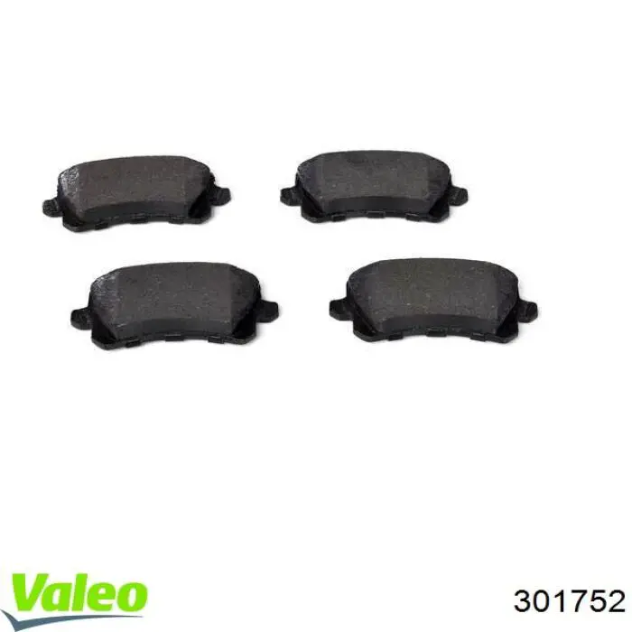 Задні гальмівні колодки 301752 VALEO