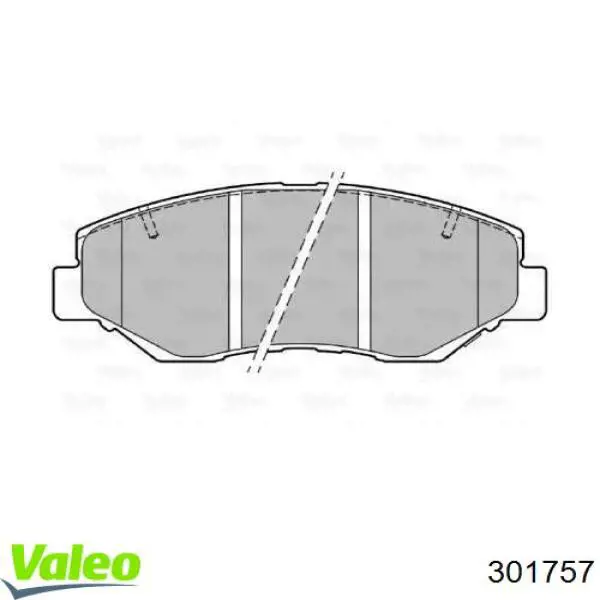 Гальмівні колодки VALEO 301757 ціна, від 25.98 USD