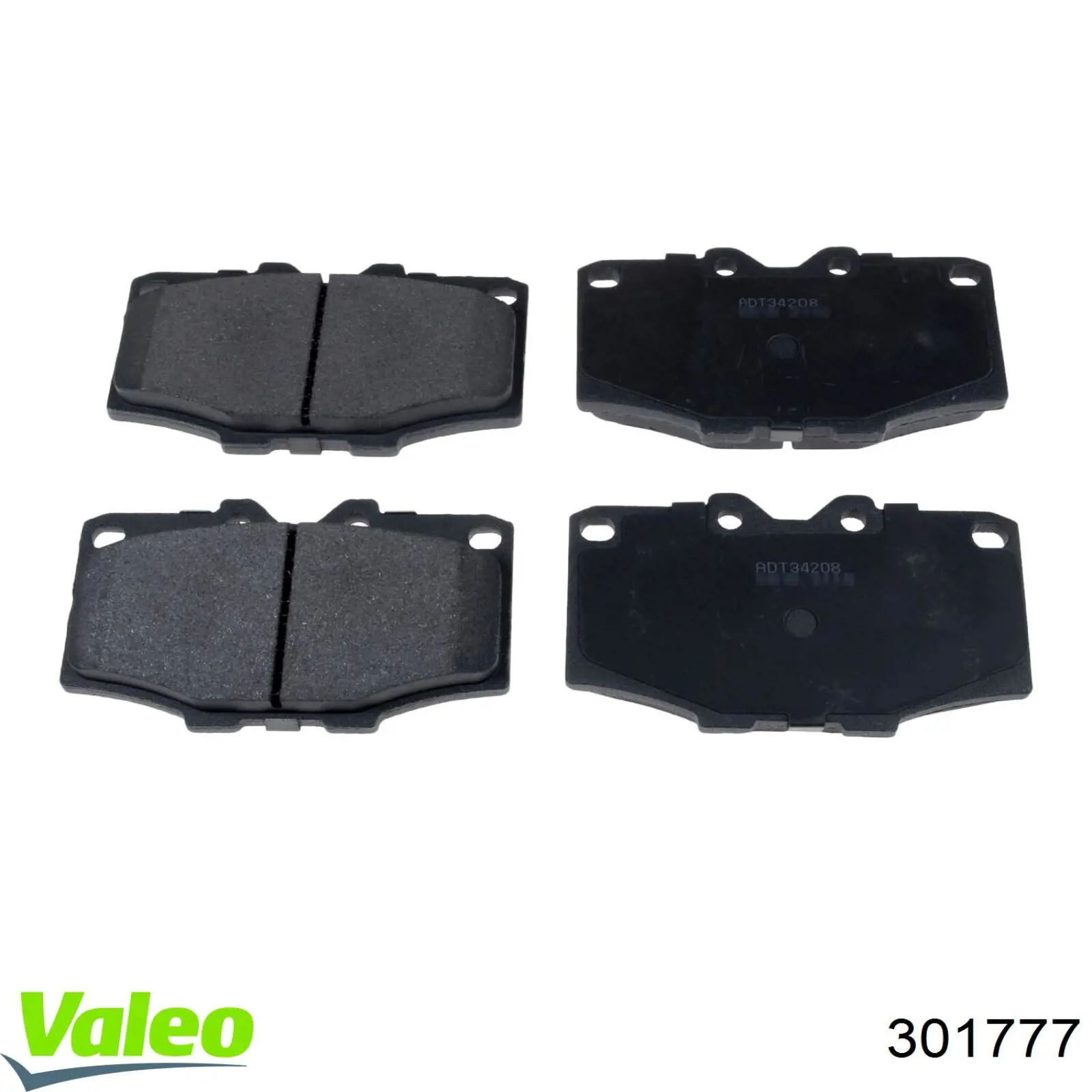 Купити 301777 VALEO Задні колодки