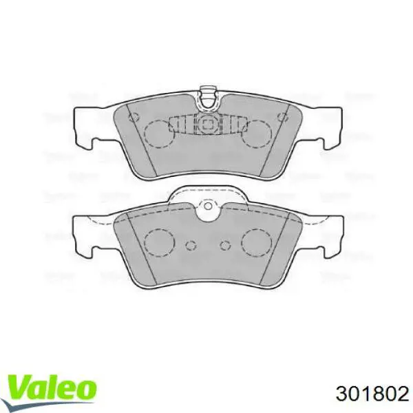 Задні гальмівні колодки VALEO 301802 ціна, від 29.63 USD