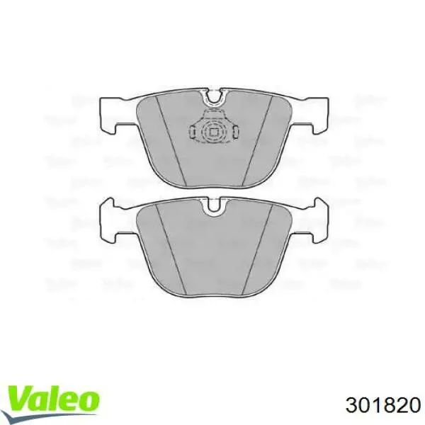 Задні гальмівні колодки VALEO 301820 ціна, від 31.17 USD