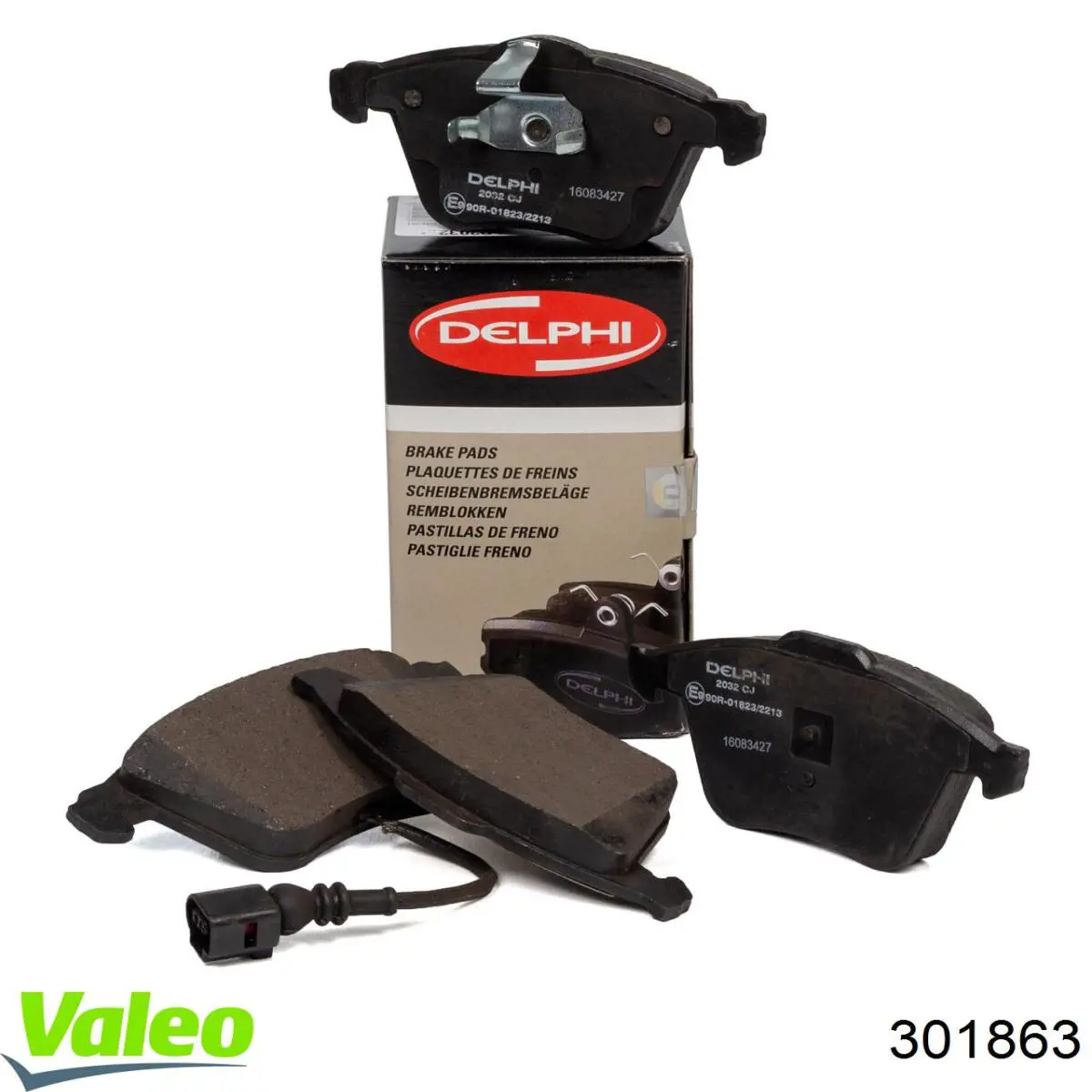 Передні тормозні колодки 301863 VALEO