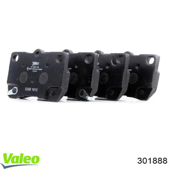 Гальмівні колодки VALEO 301888 ціна, від 23.59 USD
