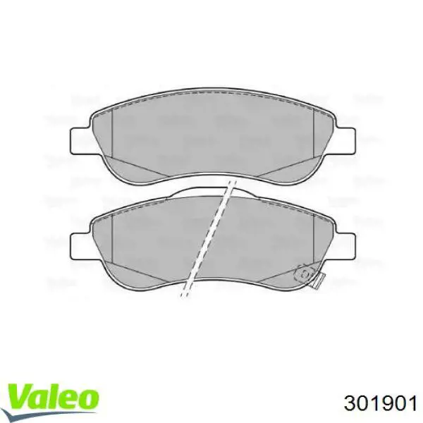 Гальмівні колодки VALEO 301901 ціна, від 28.79 USD