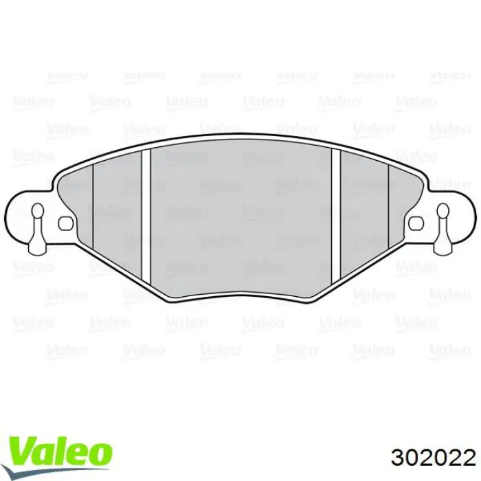 Гальмівні колодки VALEO 302022 ціна, від 28.58 USD