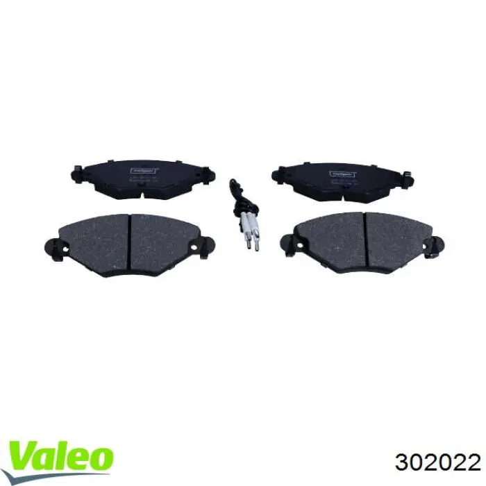 Купити 302022 VALEO Колодки гальмівні передні, дискові