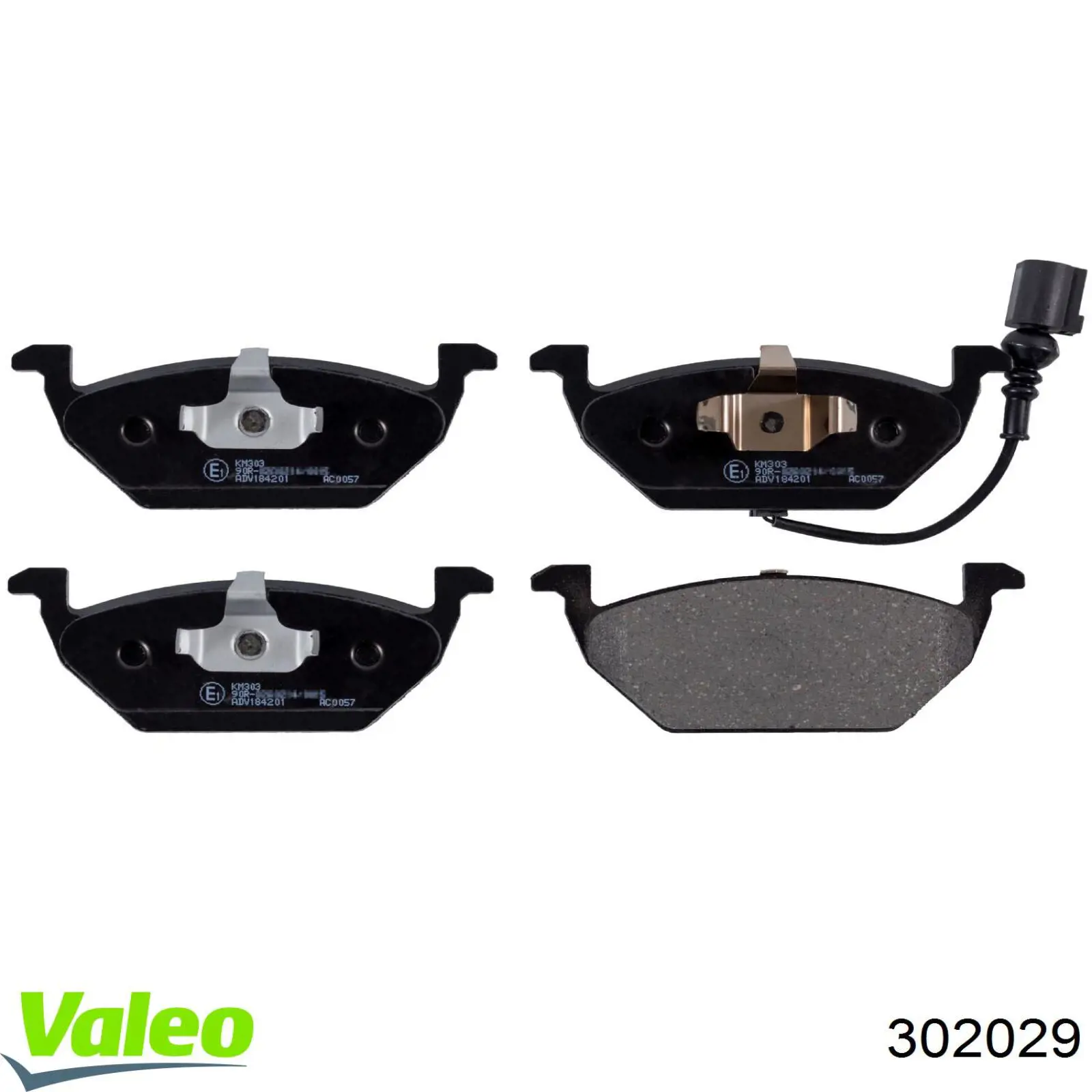 Передні тормозні колодки 302029 VALEO