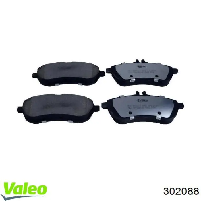 Купити 302088 VALEO Колодки гальмівні передні, дискові
