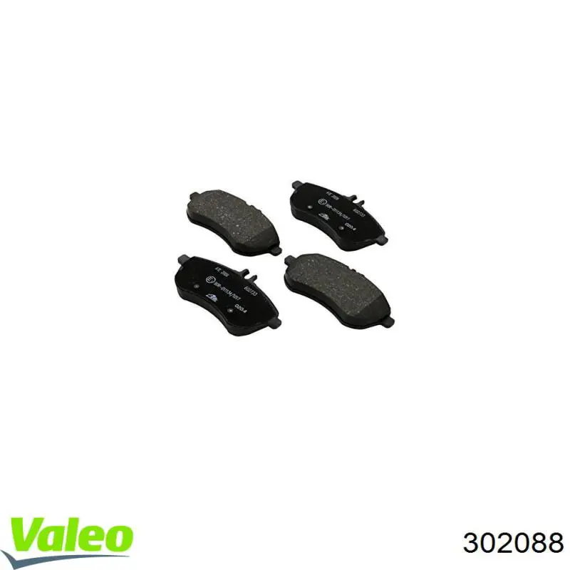 Гальмівні колодки VALEO 302088 ціна, від 31.52 USD
