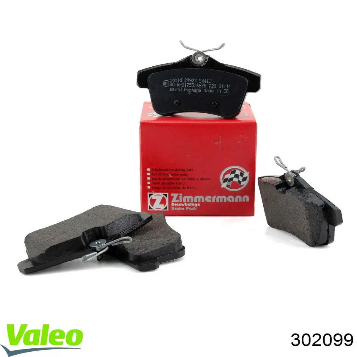 Передні тормозні колодки 302099 VALEO