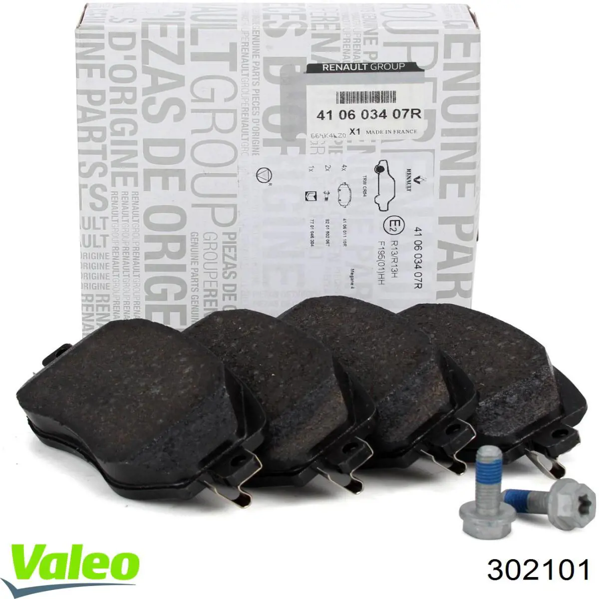 Задні гальмівні колодки 302101 VALEO