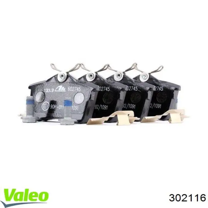 Задні гальмівні колодки VALEO 302116 ціна, від 17.19 USD