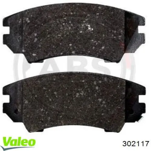 Передні тормозні колодки 302117 VALEO