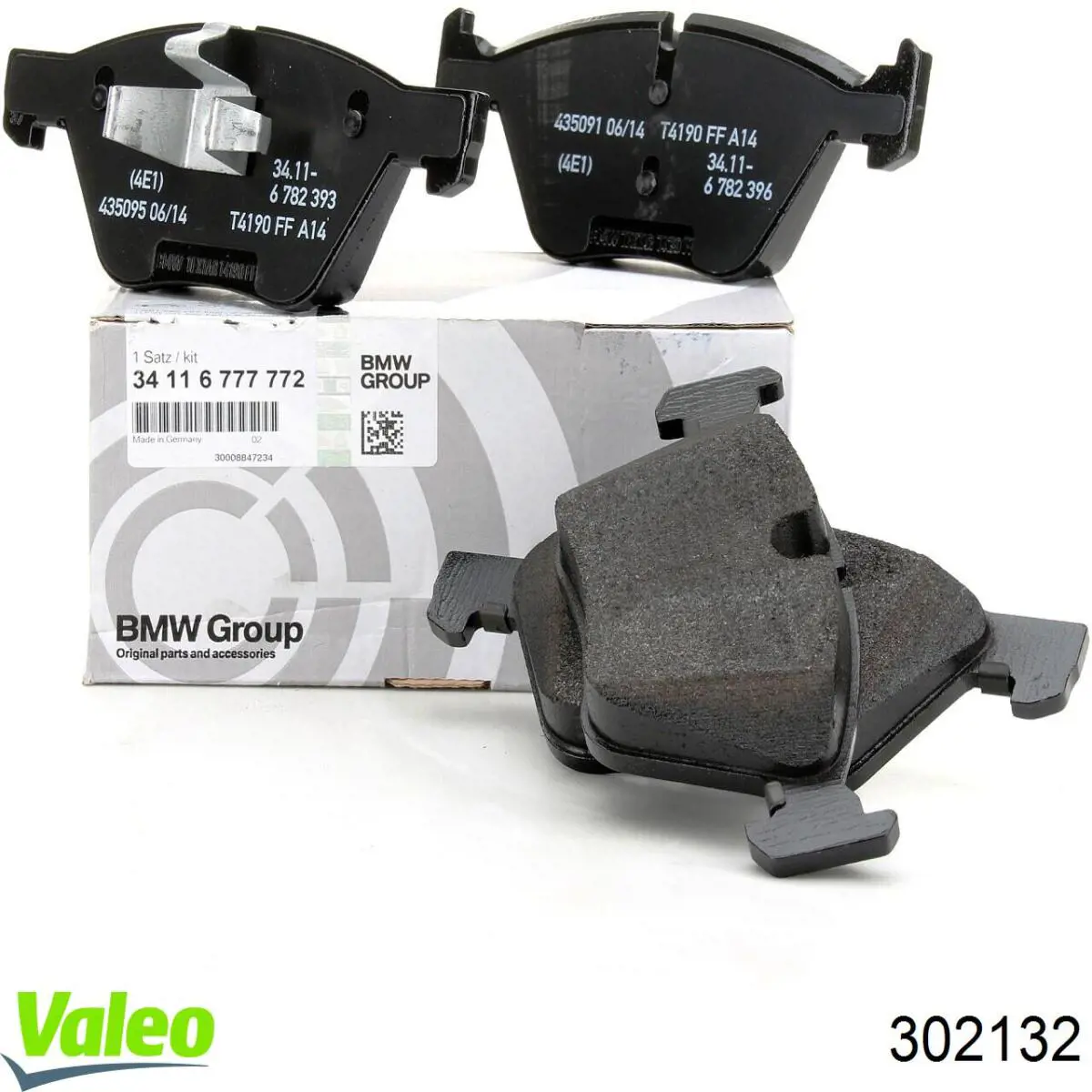 Передні тормозні колодки 302132 VALEO