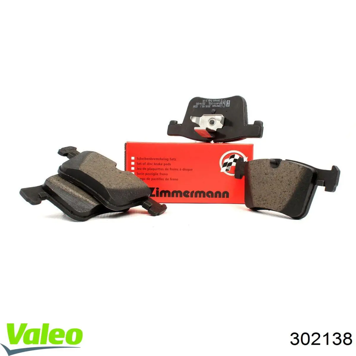 Купити 302138 VALEO Колодки гальмівні передні, дискові