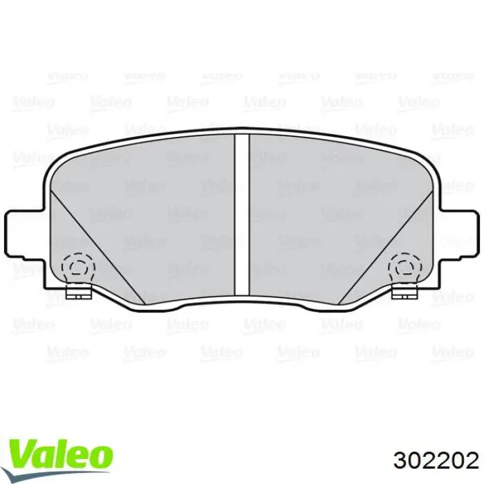 Колодки гальмові задні, дискові 302202 VALEO