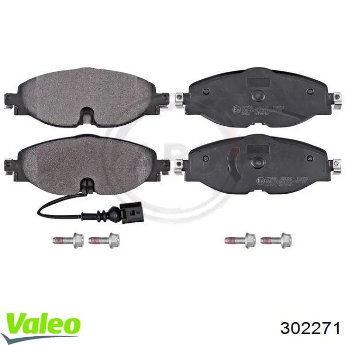 302271 VALEO Передні гальмівні колодки