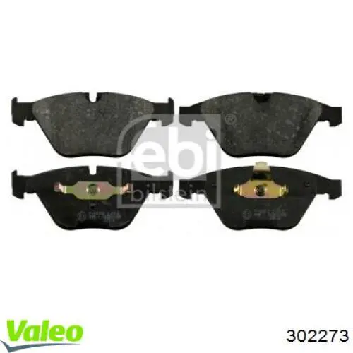 Передні тормозні колодки 302273 VALEO