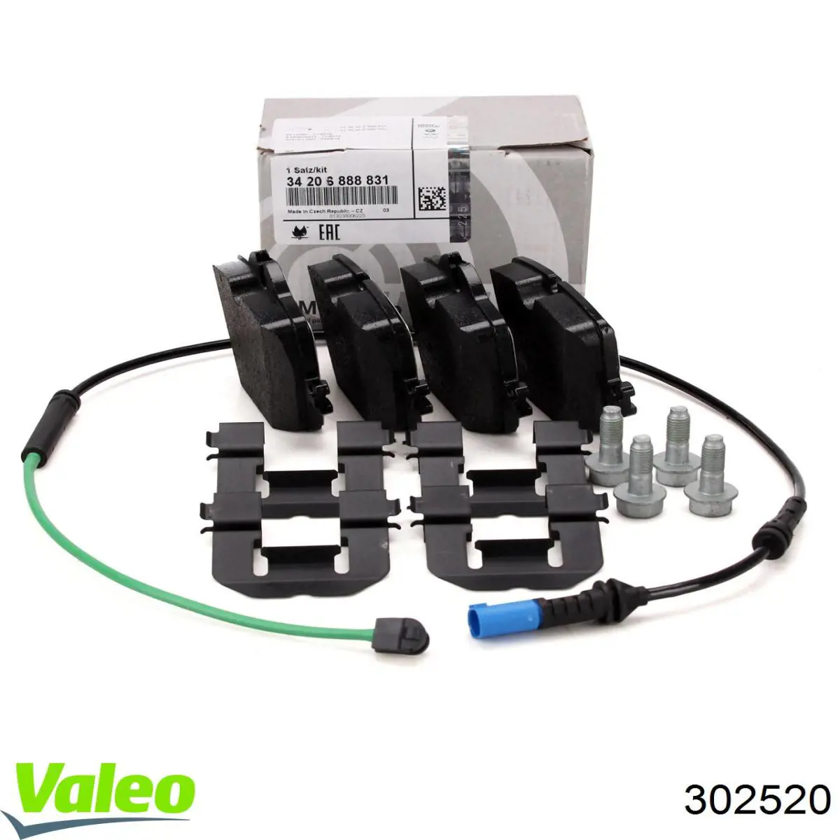 302520 VALEO Колодки гальмівні задні, дискові