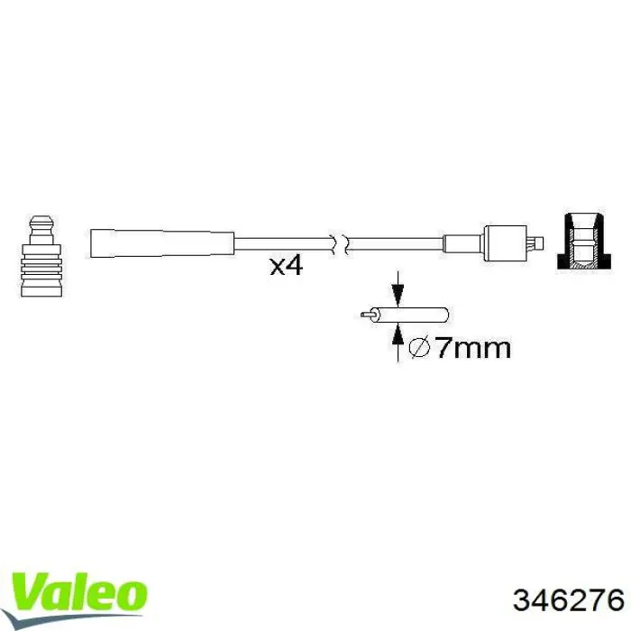 346276 VALEO Проводи високовольтні