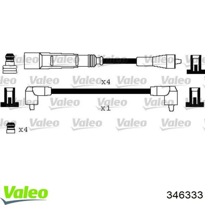Купити 346333 VALEO Провід високовольтні, комплект