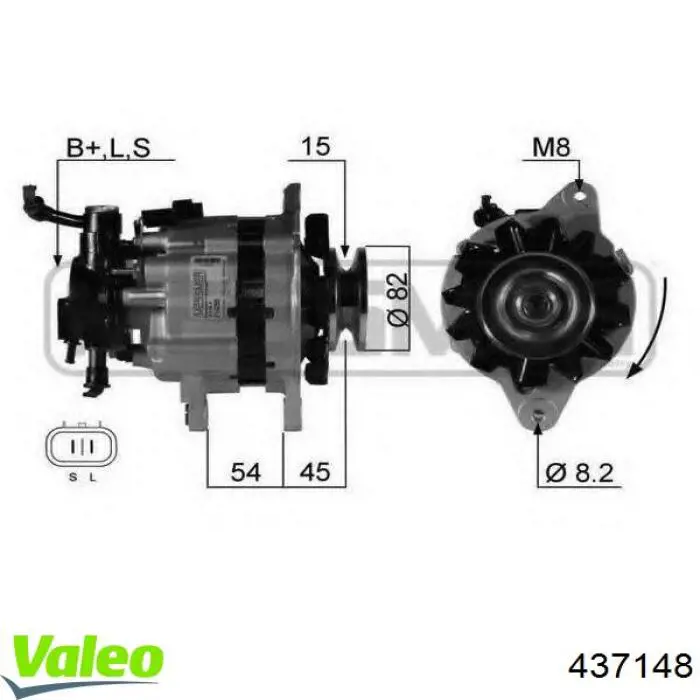 437148 VALEO генератор