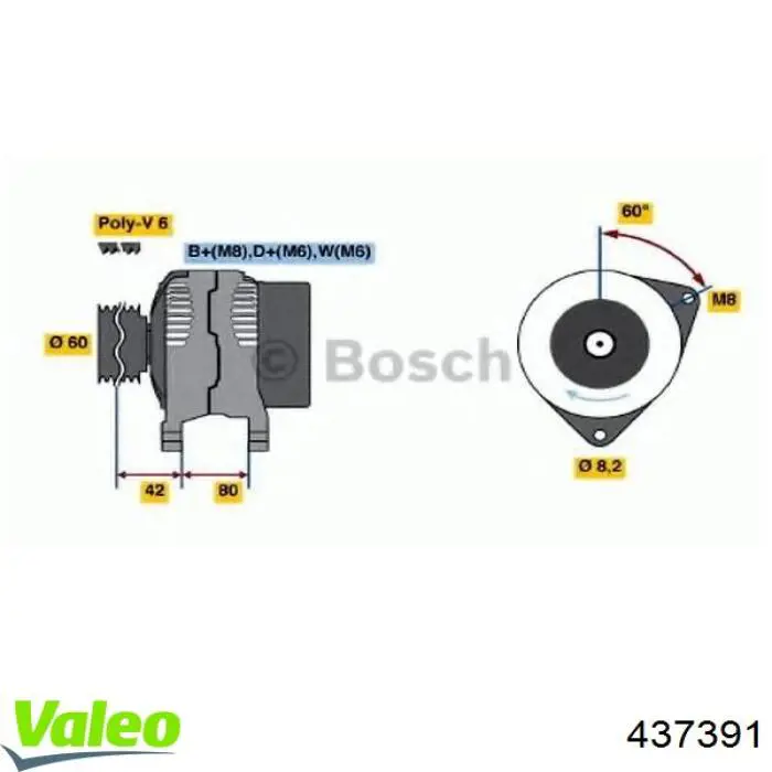 Купити 437391 VALEO Генератор