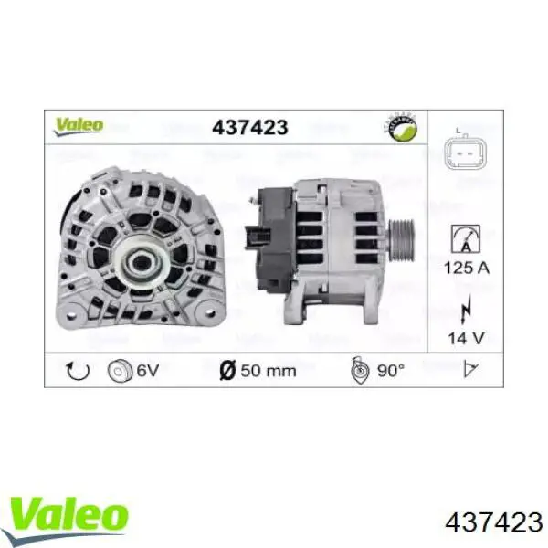 Купити 437423 VALEO Генератор